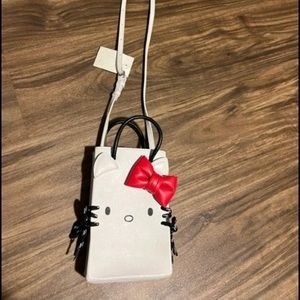 BALENCIAGA Hello Kitty Bag Sanrio Limited Rare Leather White Phone Pouch